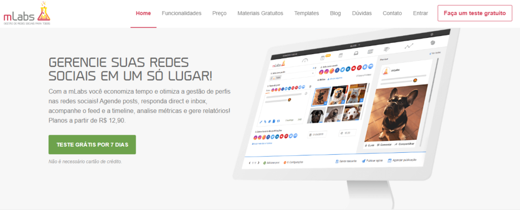 ferramenta mlabs para gestão de redes sociais