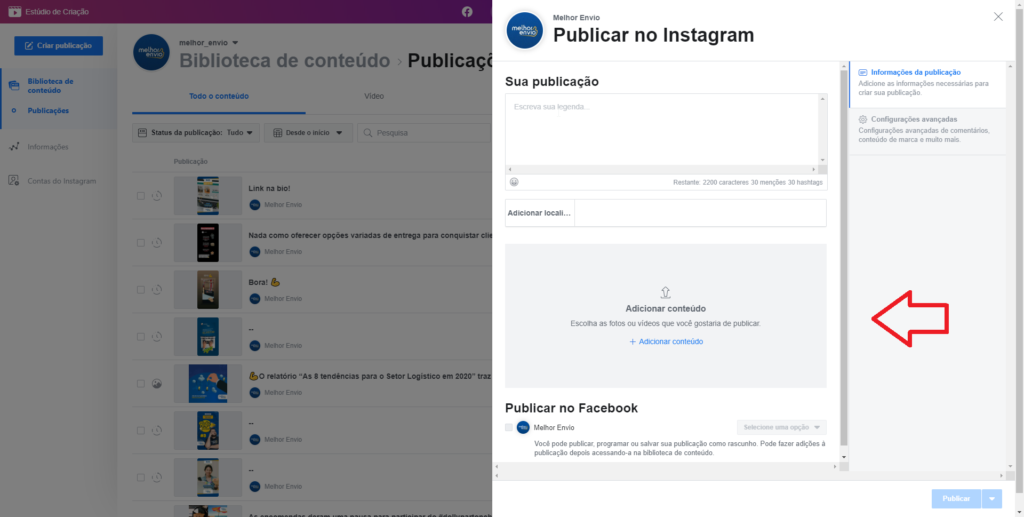 imagem mostra tutorial de como programar postagens no Instagram
