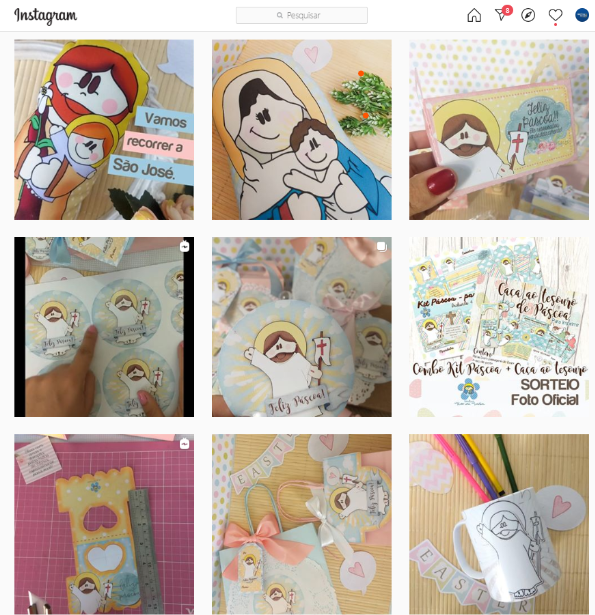 Instagram do Atelier Mãos de Maria