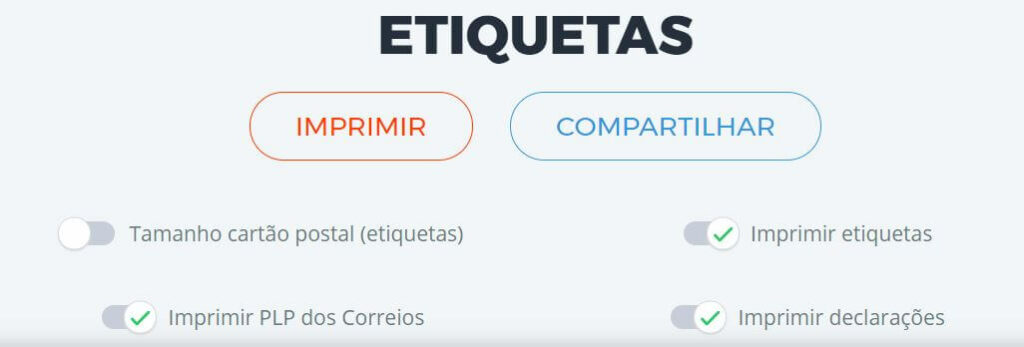Compartilhe a etiqueta de frete para realizar a logística reversa no Melhor Envio.