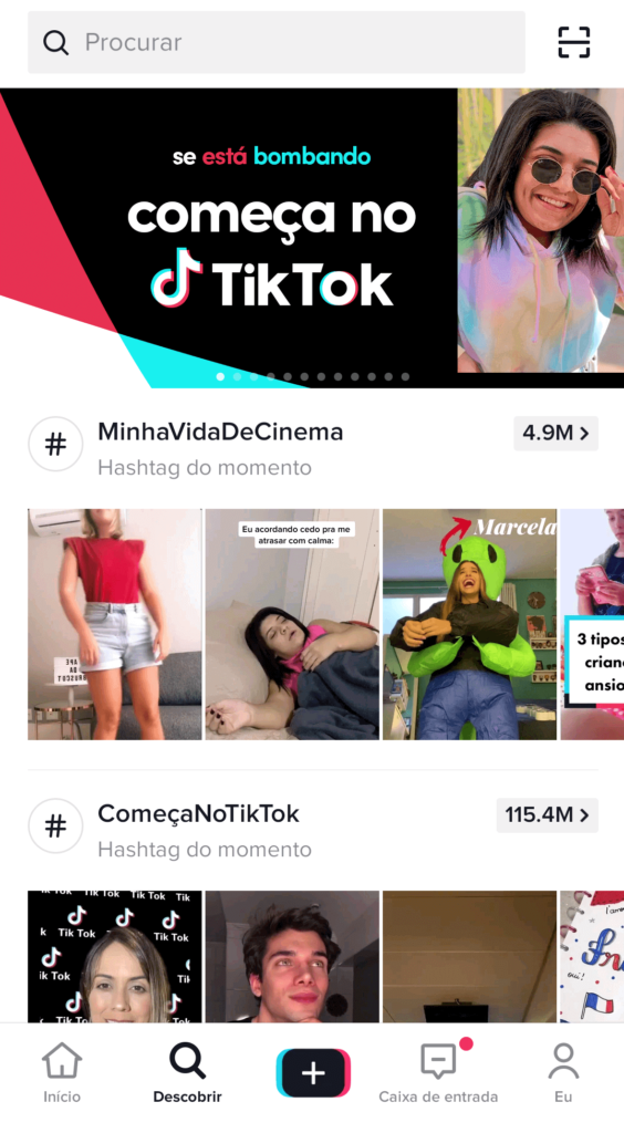Descobrir no TikTok