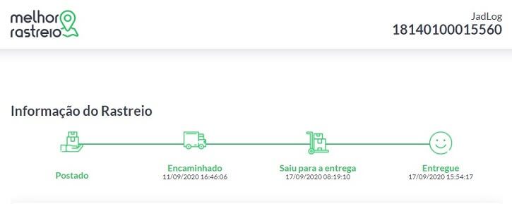 entrega de produtos movimentação melhor rastreio