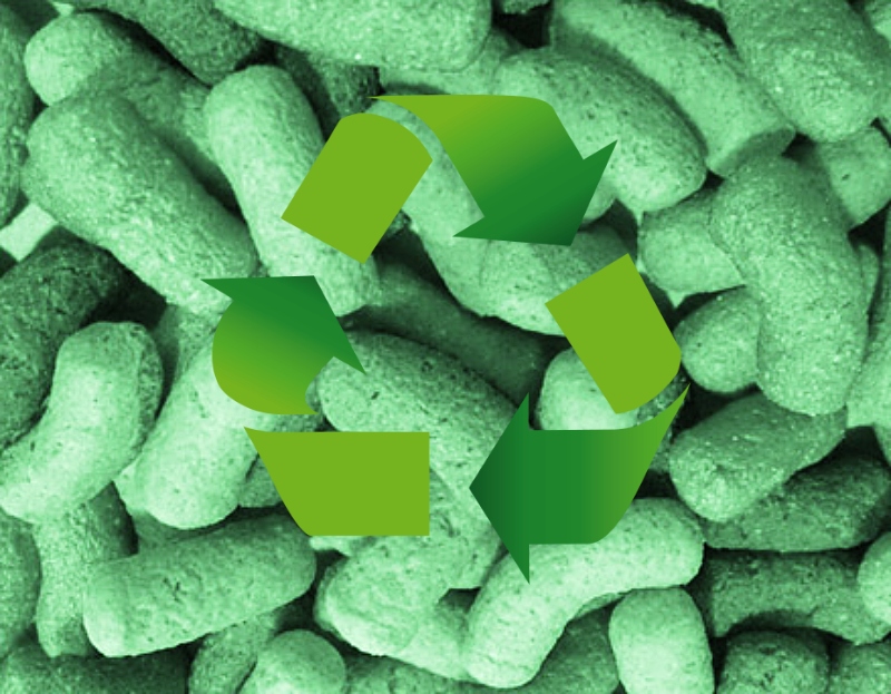 Conhecido como Bio Pack, o extrusado de milho é uma alternativa biodegradável ao plástico-bolha e pode ser usado para preencher caixas e proteger produtos