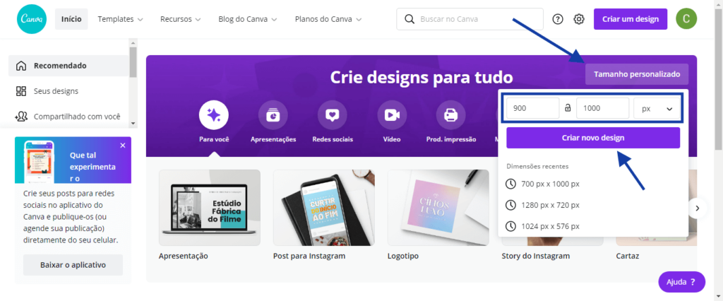 criar arte do zero