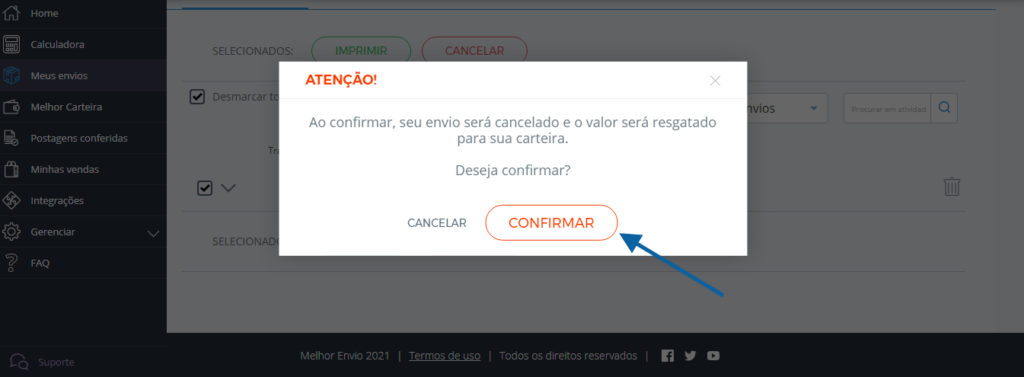 cancelar-envio-Melhor-Envio