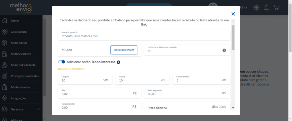 cadastrar-produto-Meus-Links-de-Frete