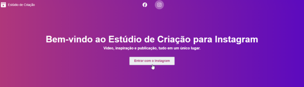 Banner do Estúdio de criação para Instagram