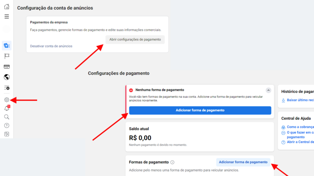 configurações-de-pagamento-Facebook