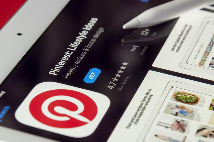 Logo da Pinterest na loja de aplicativos