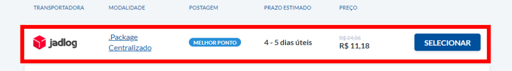 Jadlog Package Centralizado
