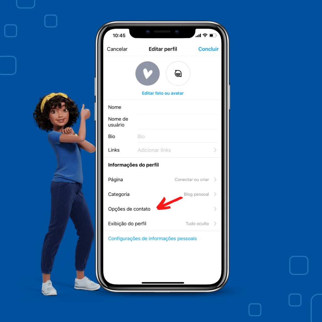 criar link do WhatsApp para Instagram