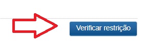 Prints do site dos Correios e botão verificar restrição Print do site dos Correios com uma flecha vermelha indicando o botão na cor azul de Verificar Restrição