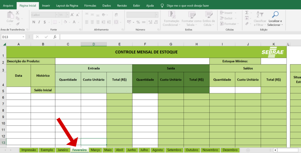 planilha controle de estoque