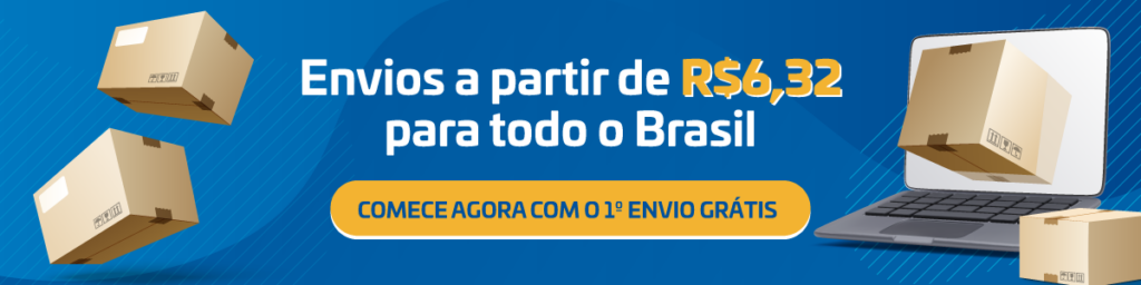 Comece agora com o 1° envio grátis