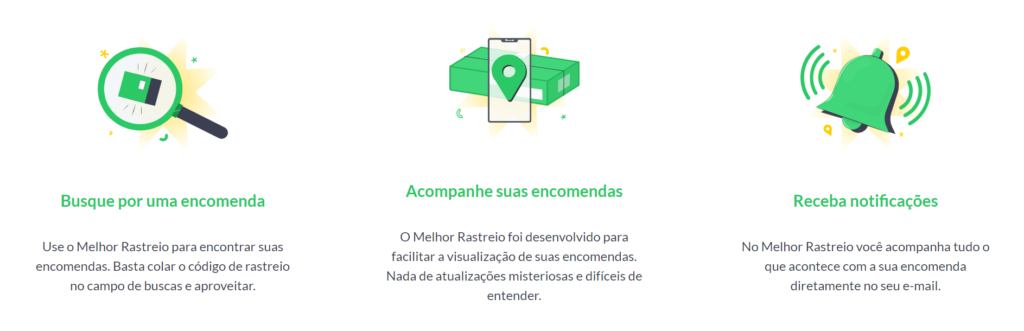 Melhor Rastreio: Busque por uma encomenda, acompanhe suas encomendas e receba notificações