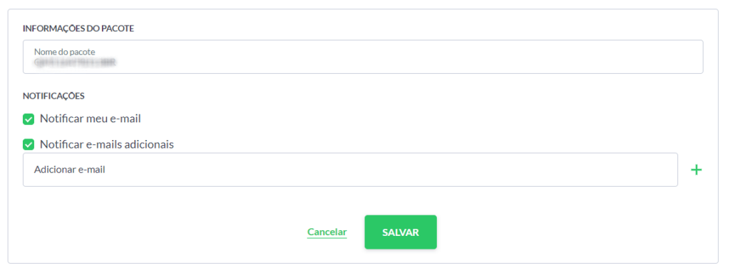 Selecione a caixinha "Notificar meu e-mail" e "Notificar e-mails adicionais" e clique em "Salvar"