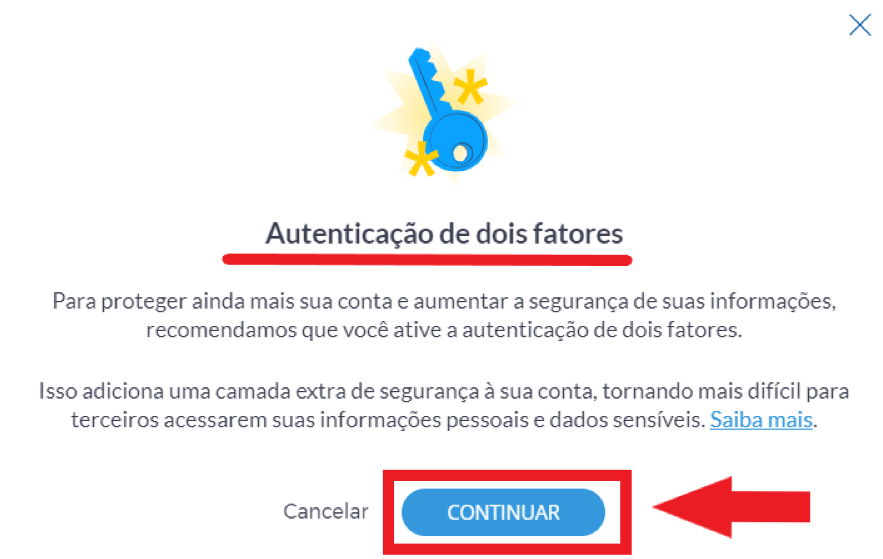 Autenticação de dois fatores no Melhor Envio