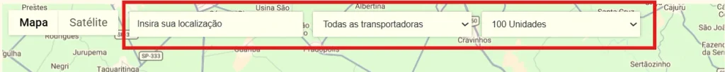 barra da pesquisa de busca de parceiros
