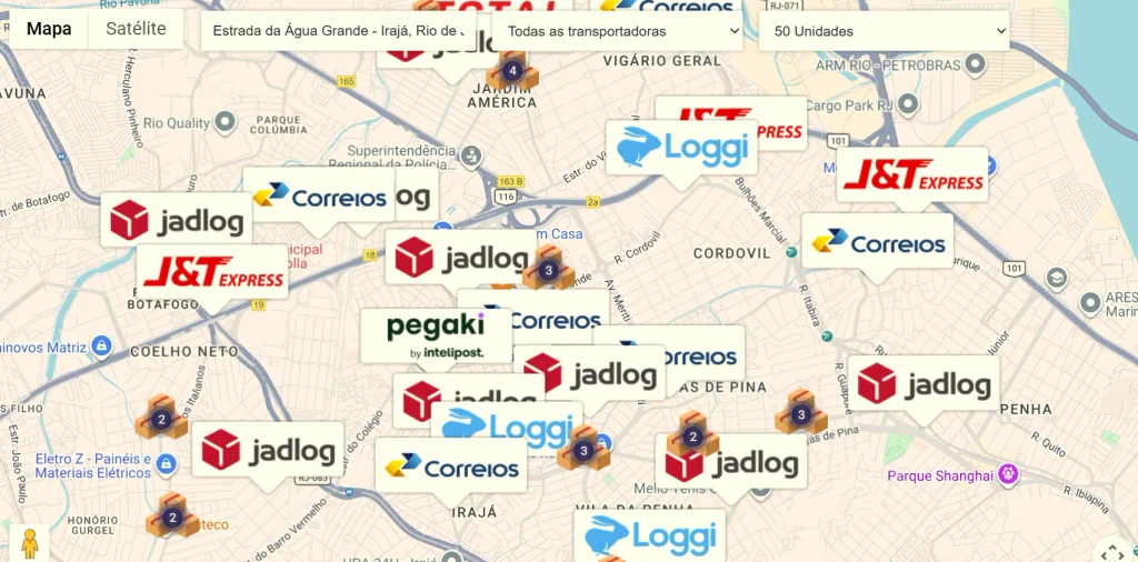 resultado da busca de parceiros