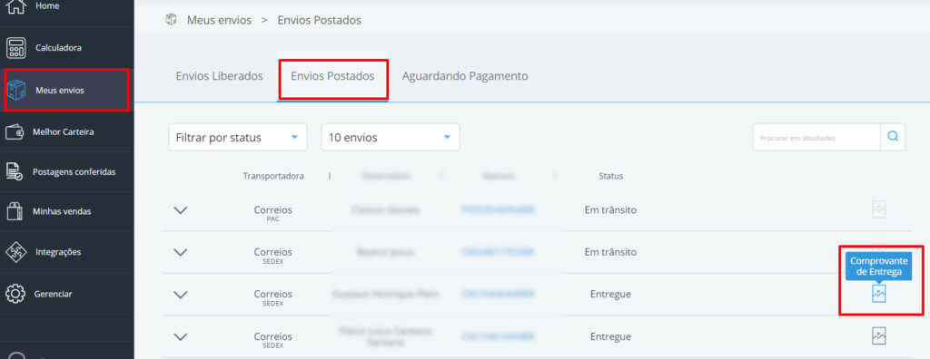 Como solicitar o comprovante de entrega dos Correios