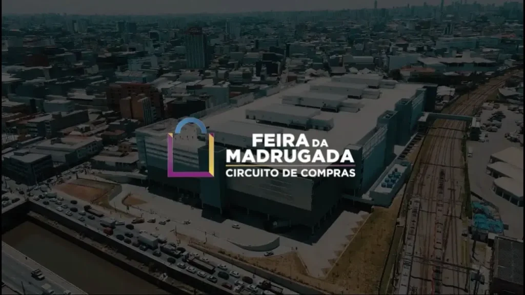 Imagem aérea do Shopping Feira da Madrugada Circuito de Compras