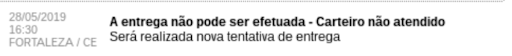 Correios: Objeto não entregue carteiro não atendido