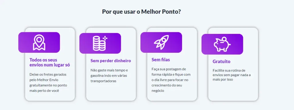 Benefícios do Melhor Envio: Todos envios num lugar só, sem perder dinheiro, sem filas e gratuito