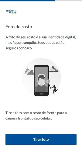 Selecione o botão "Tirar foto"