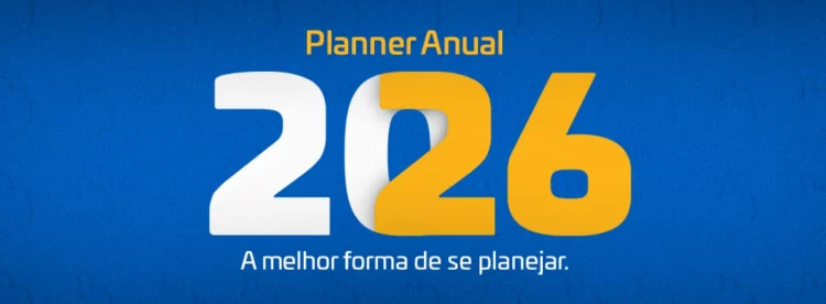 Planner Anual 2026 A Melhor Forma de se Planejar.